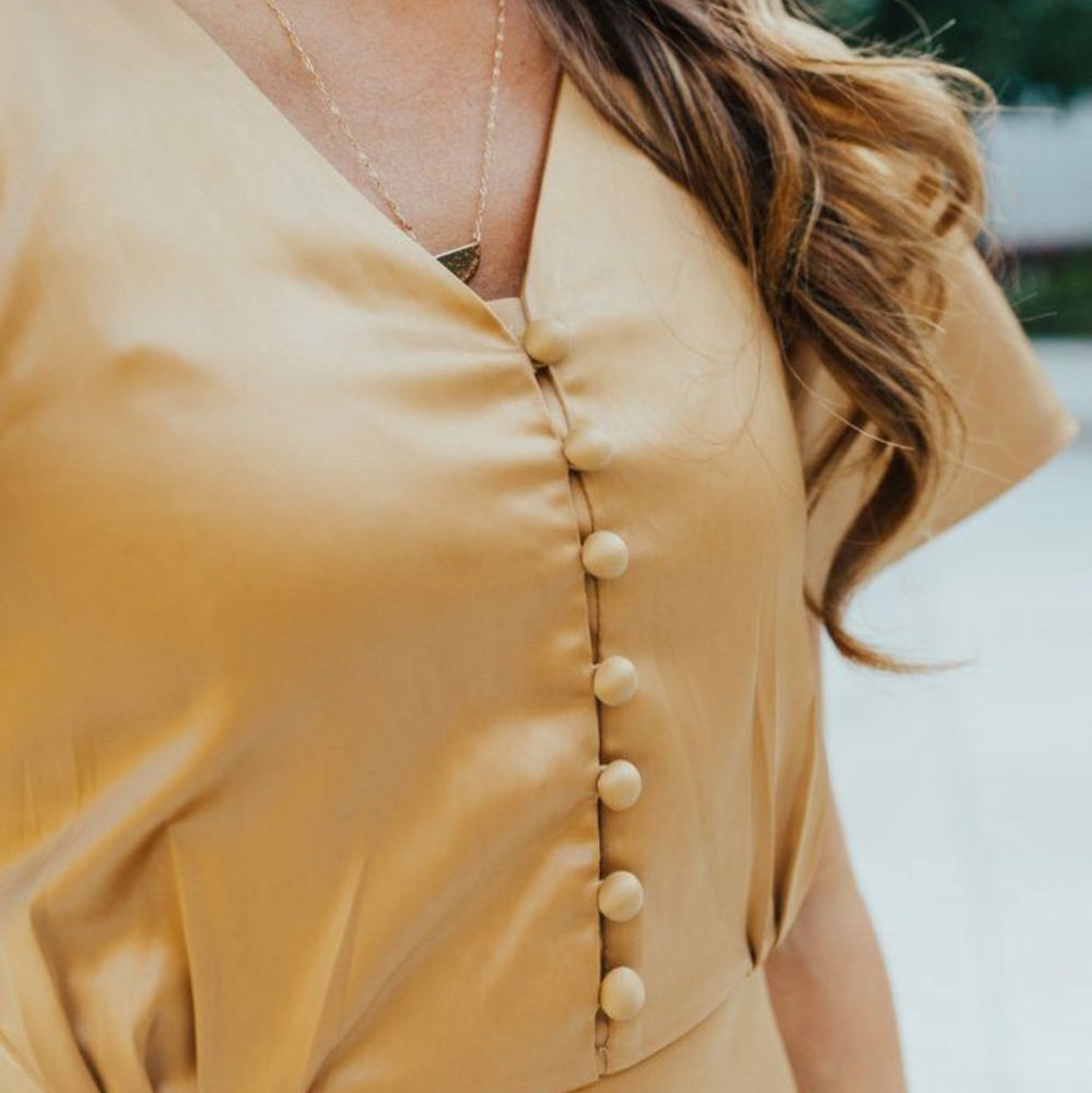 Ivy City Co Gold Maxi Dress - Picture 6 of 6